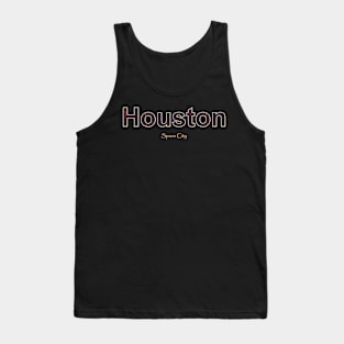 Houston Grunge Text Tank Top